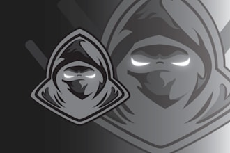 create professional mascot logo for e sports, twitch, youtube channel