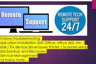 providing remote virtual support 12 years experience