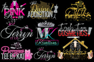 feminine lip gloss,hair,nails,boutique,eyelashes,fashion,beauty spa logo design