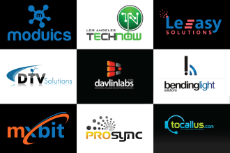 do unique IT software technology lab logo design
