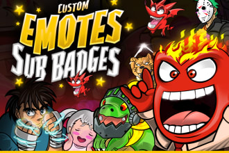 create custome emote and sub badge