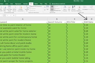 give 500 keywords and kgr report for any topic that will help you rank