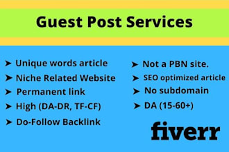 do high authority guest post outreach and dofollow backlinks