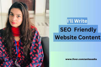 be your SEO website content writer, blog and article writer