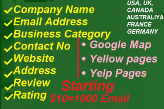 b2b lead scraping to  asia and africa