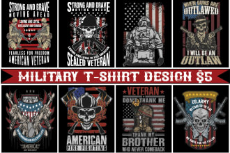 do USA military t shirt design