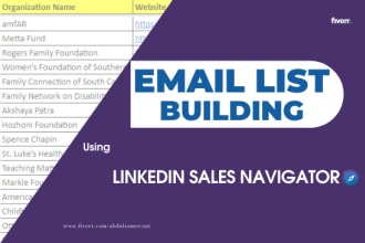 build a targeted b2b email prospect lead list using linkedin sales navigator