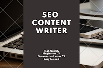 write SEO friendly articles, blog posts or content writing