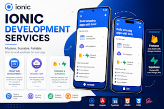 develop mobile apps for both ios and android using ionic