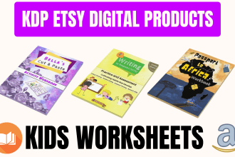 create engaging kids activity books for KDP and etsy
