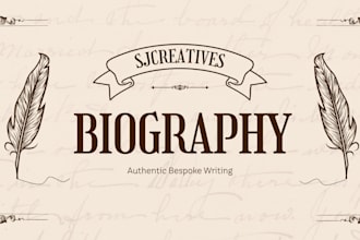 write a captivating personal or professional bio to tell your unique story