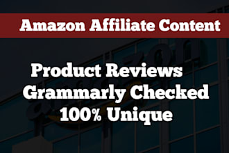 write amazon affiliate content for blog