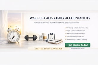 be your personal wake up call assistant and reminder