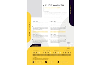 design a graphic resume CV to stand out from competitors