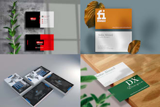 design unique modern double sided business card