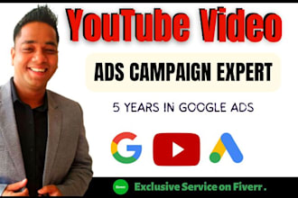 setup and manage youtube video ads campaign for sales or leads