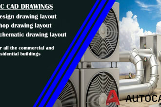draw hvac drawings in auto cad 2d