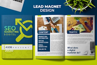 do professional PDF lead magnet and e book design
