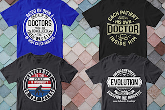 do trendy typography t shirt and svg design