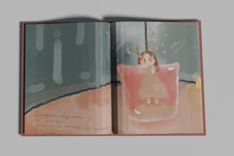 draw cute children book ilustrations