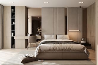 render 3d apartment interior, house, restaurant, coffee shop