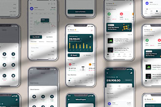design stunning mobile app UI UX for IOS and android