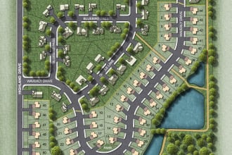 do architectural site plan and real estate site plan render