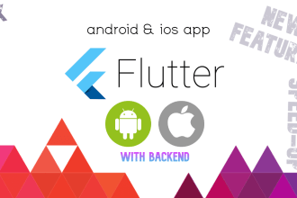 build a flutter app from scratch with backend