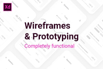 do wireframes and prototyping for mobile app or web idea
