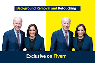 do background removal and retouching