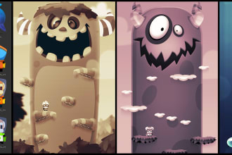 do cartoon stylized character design for your game please pm before order