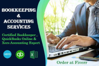 provide bookkeeping services using qbo, xero, excel