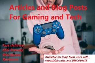 write an article or blog post about gaming and entertainment