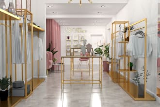 do interior design and 3d rendering bedroom