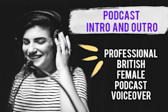 record your podcast intro and outro voice over