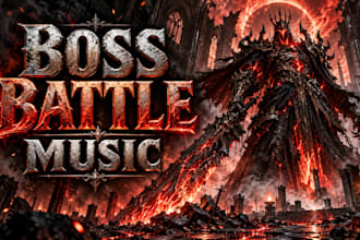 compose custom boss battle and combat music for your video game