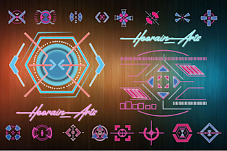 create 2d graphics, props object and UI design for your game