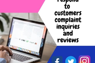 respond to customers inquiries and complaints
