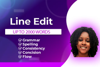 line edit your long form content up to 2000 words