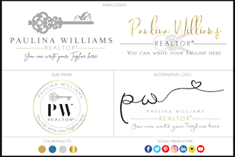 design an elegant real estate logo with unlimited revisions
