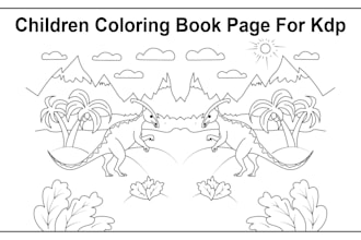 draw coloring book page, formatting issues fix error for kdp