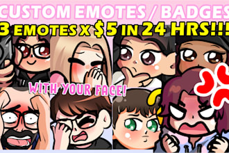 draw custom emotes or badges for twitch, discord and more