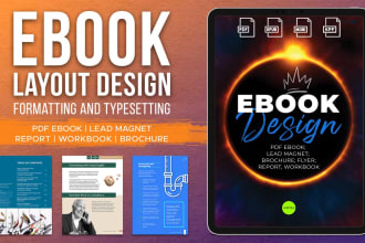 design your PDF ebook, lead magnet, reports, textbook