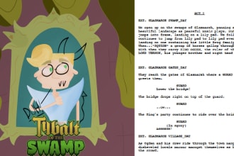 write your animated pilot,series,short