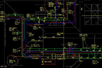 design and drawing for hvac systems with cooling and heating load calculation
