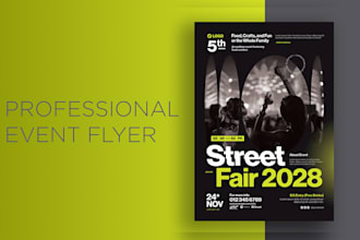design eye catching  flyer or brochure for your business or event