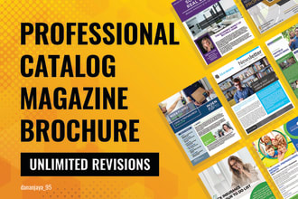 design professional catalog, magazine, or brochure