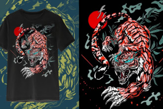 make tshirt design in any comic or anime or manga style