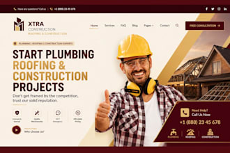 create cleaning, handyman, electrician, roofing and plumbing website