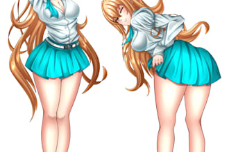 draw anime nsfw, manga, fanart, original character